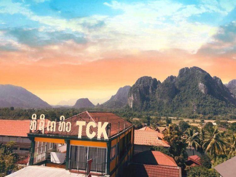 Vang Vieng Ruby Backpackers Hostel Eksteriør billede